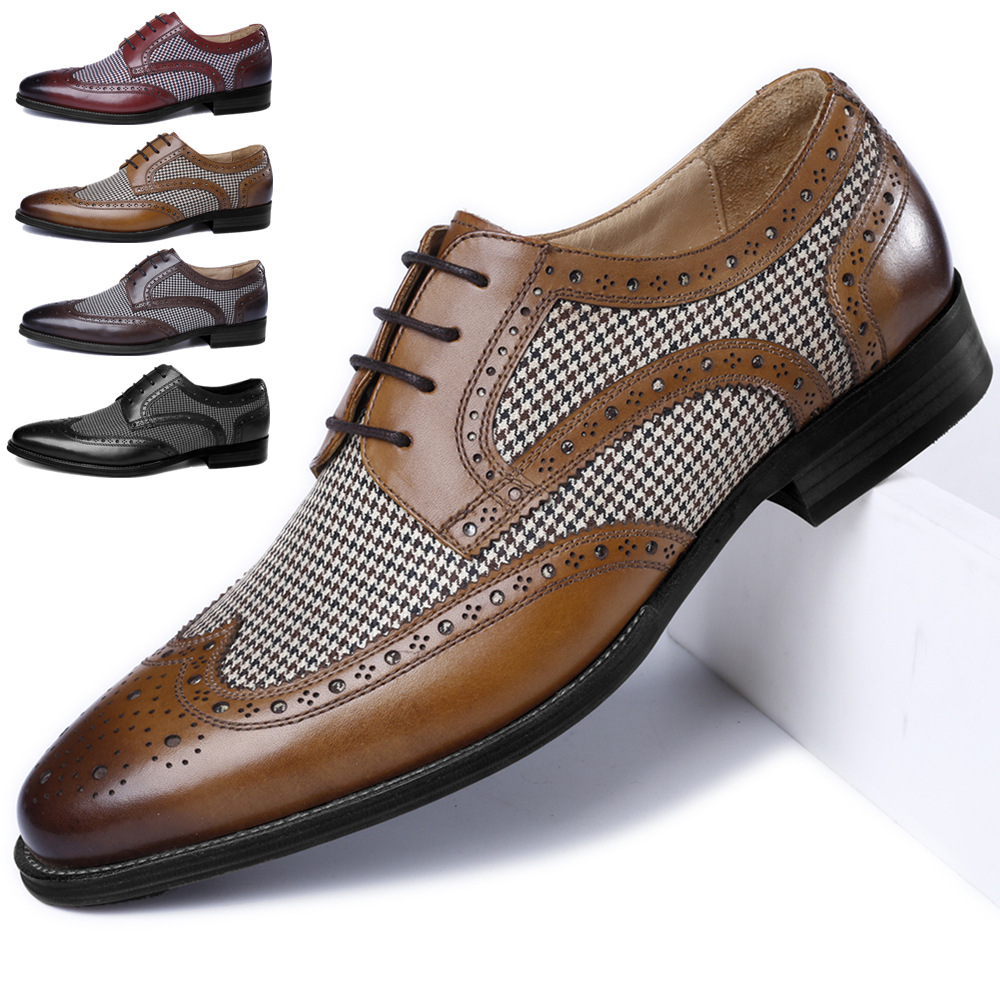 Oxford Shoes Brogue - New Oxford Kinh Doanh Nam Da