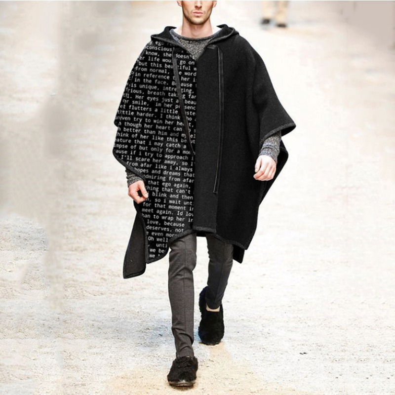 Fashion Men's Irregular Cool C - đánh giá và giá Mens Fashion Poncho