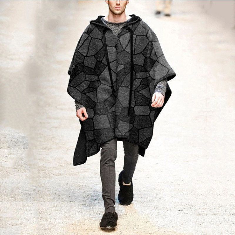 Fashion Men's Irregular Cool C - đánh giá và giá Mens Fashion Poncho