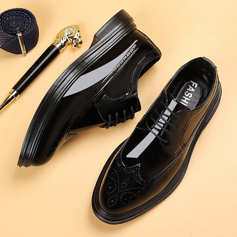 Men's Patent Leather Brogue Dr - đánh giá và giá Oxford Shoes Brogue