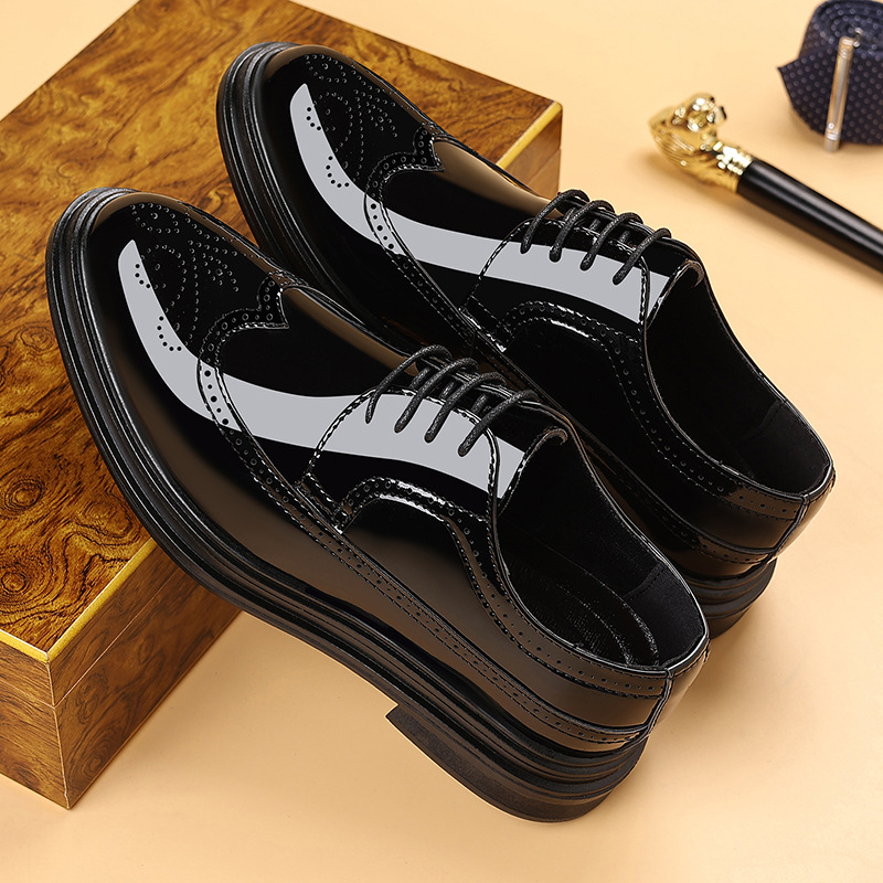 Men's Patent Leather Brogue Dr - đánh giá và giá Oxford Shoes Brogue