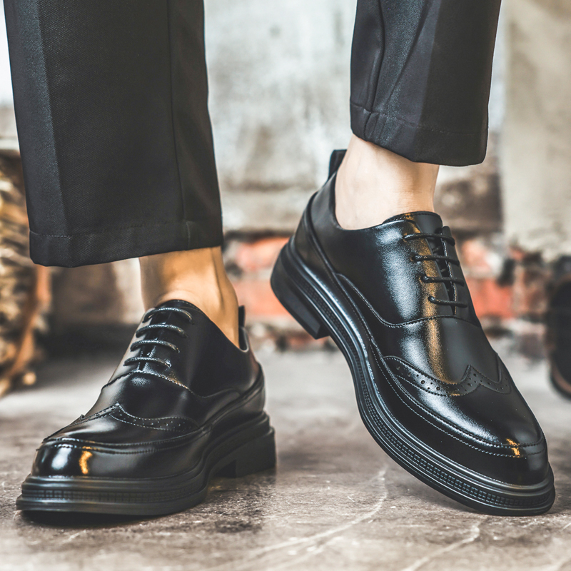 Men's Height Increasing Leathe - đánh giá và giá Oxford Shoes Brogue