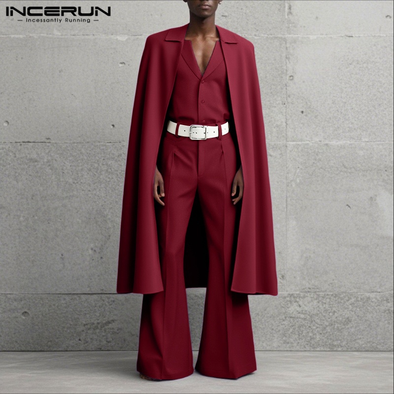 INCERUN Men Sets Solid Color L - đánh giá và giá Men'S Spring Fashion