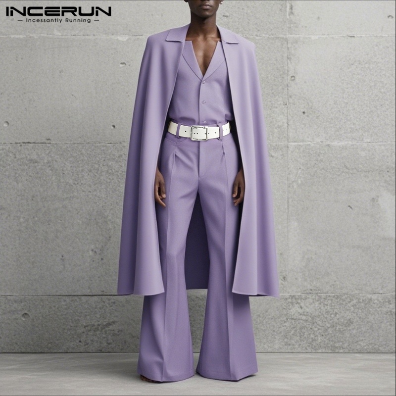 INCERUN Men Sets Solid Color L - đánh giá và giá Men'S Spring Fashion