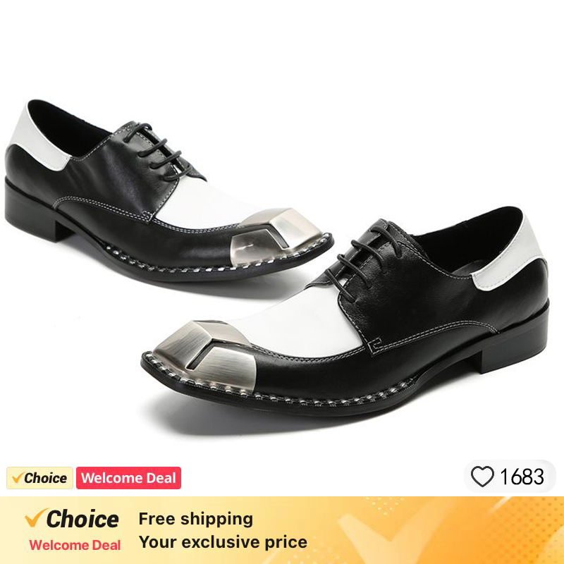 LUXURY MEN'S OXFORD SHOES BLAC - đánh giá và giá Oxford Shoes Brogue