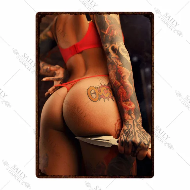 Hot Sexy Girl Metal Sign Poste - đánh giá và giá Poster Men Fashion
