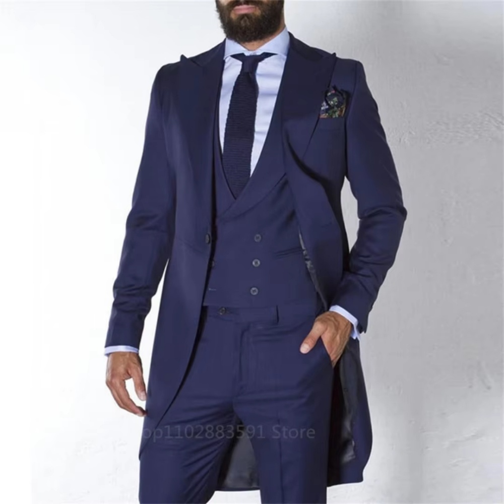 3 Pieces Men's Tailcoat Tuxedo - đánh giá và giá Mens Fashion Trajes