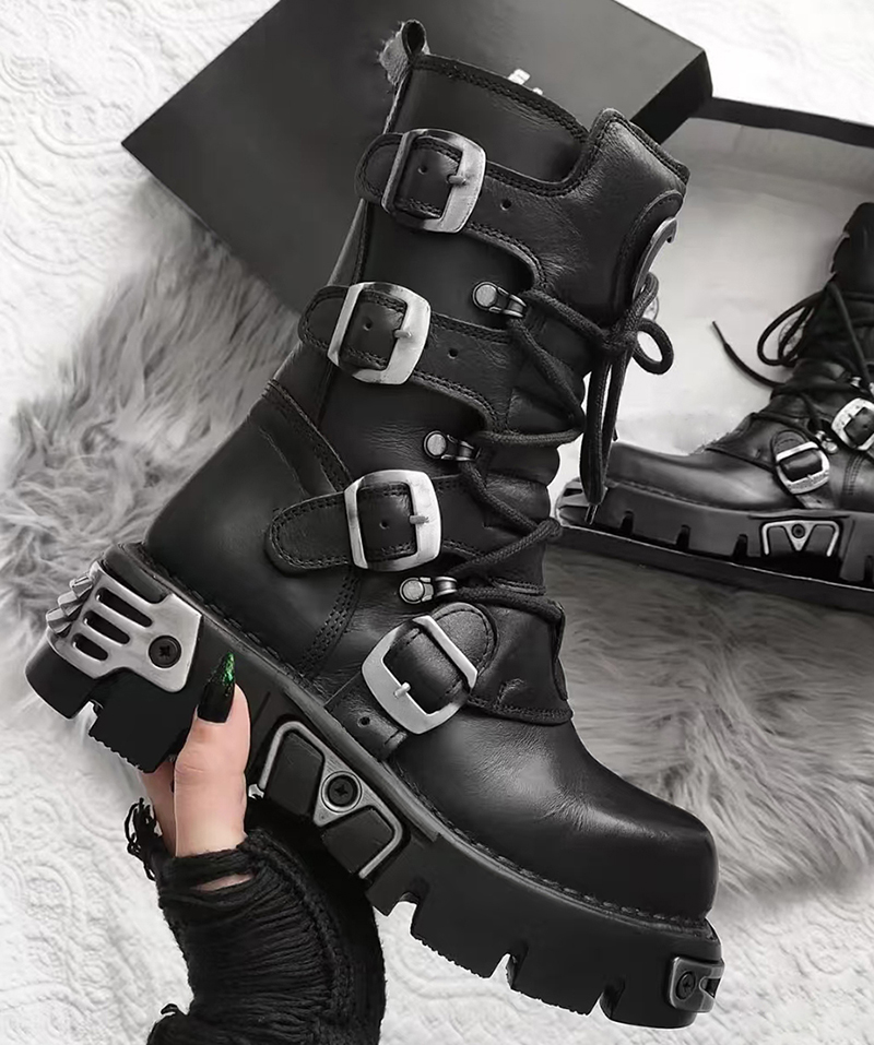 men luxury fashion punk gothic - đánh giá và giá Men'S Fashion Footwear
