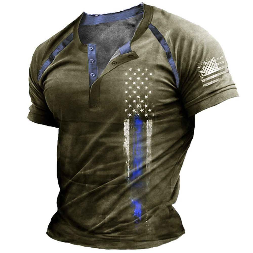 Funny 3D American Flag Print M - đánh giá và giá Men'S Fashion Rules