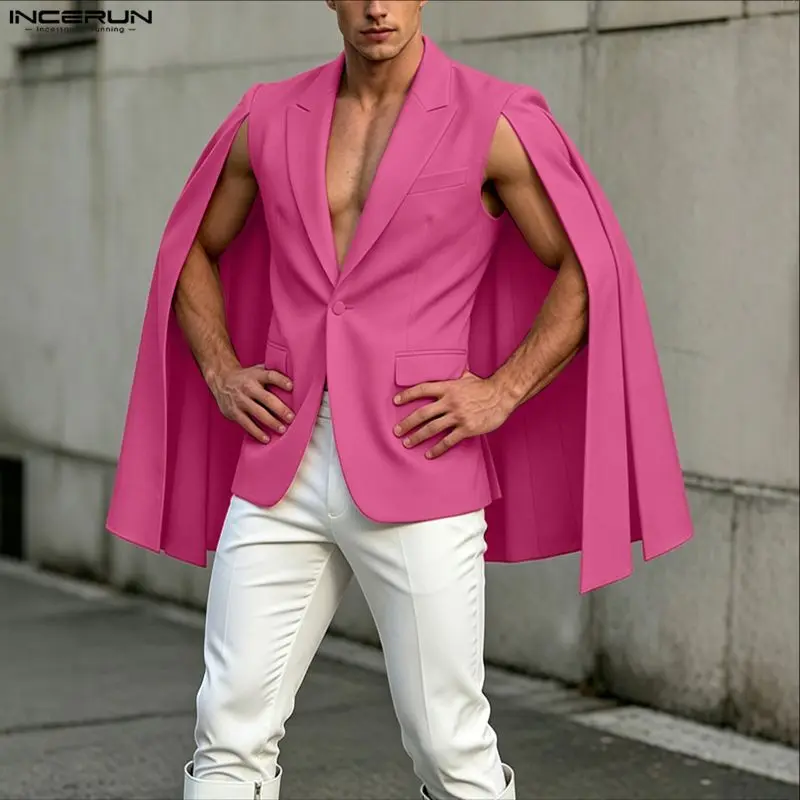 INCERUN Men's Irregular Blazer - đánh giá và giá Mens Fashion Poncho