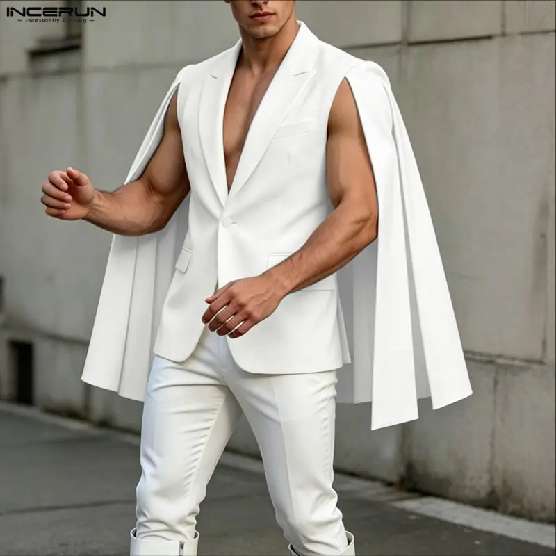 INCERUN Men's Irregular Blazer - đánh giá và giá Mens Fashion Poncho