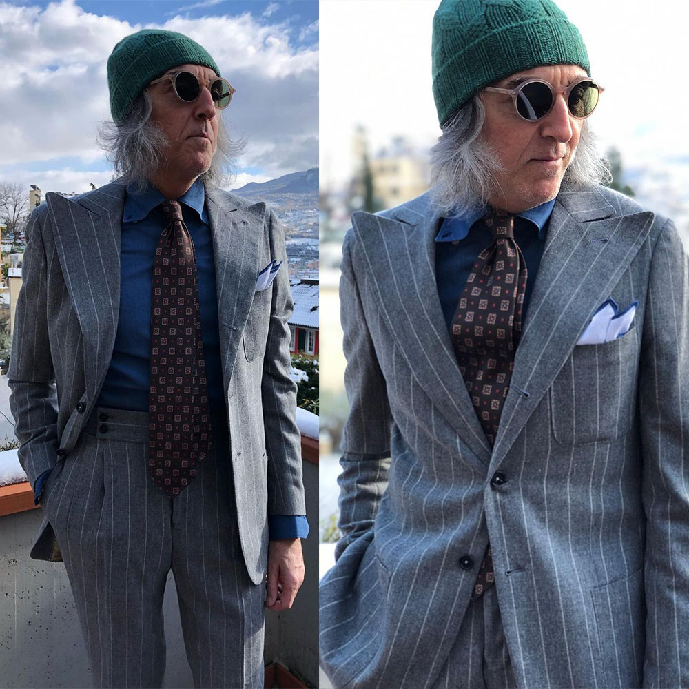 Men Suit Stripe 2 Pieces Singl - đánh giá và giá Mens Fashion Trajes