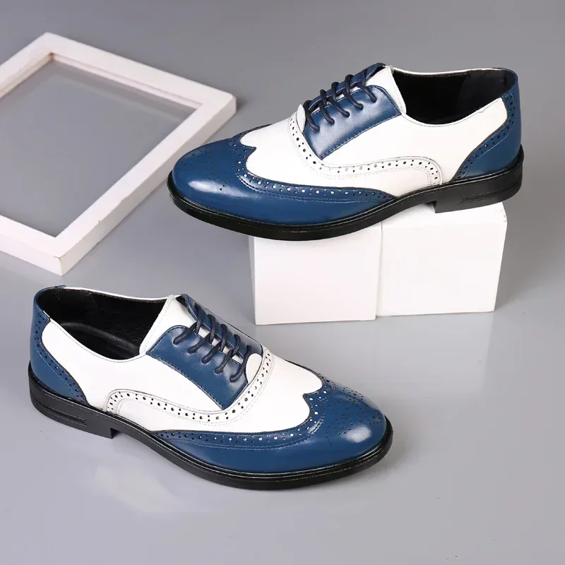 Mixed Colors Mens Dress Shoes  - đánh giá và giá Oxford Shoes Brogue