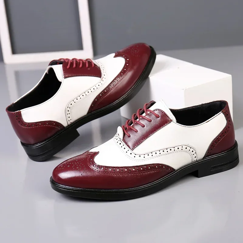 Mixed Colors Mens Dress Shoes  - đánh giá và giá Oxford Shoes Brogue