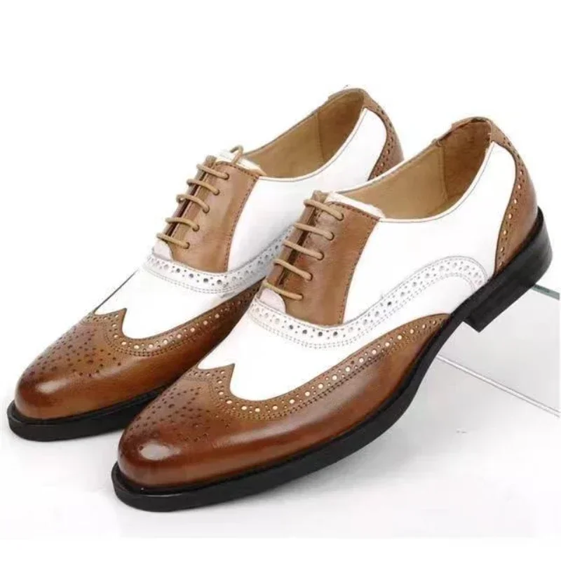 Mixed Colors Mens Dress Shoes  - đánh giá và giá Oxford Shoes Brogue