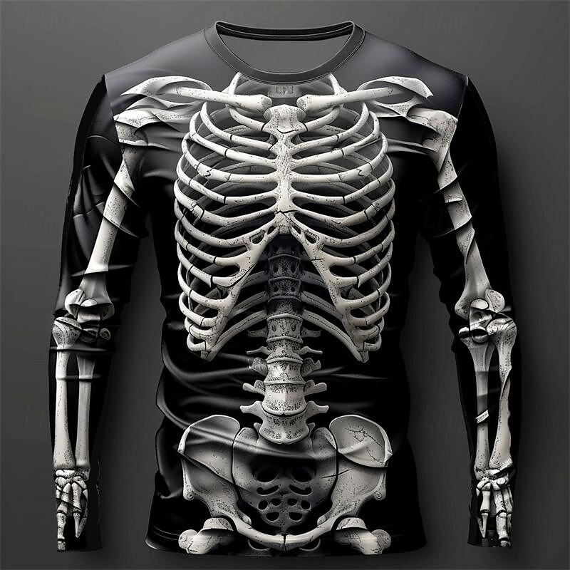 Men's 3D Flame Skull Pattern T - đánh giá và giá Men'S Spring Fashion