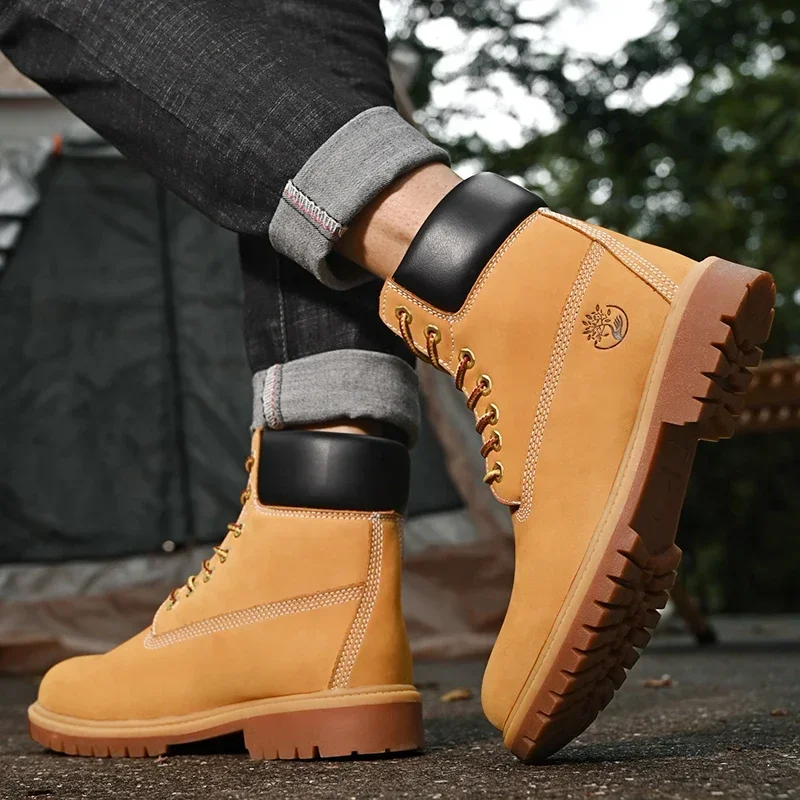 Boots Men High Top Boots High  - đánh giá và giá Men'S Fashion Footwear