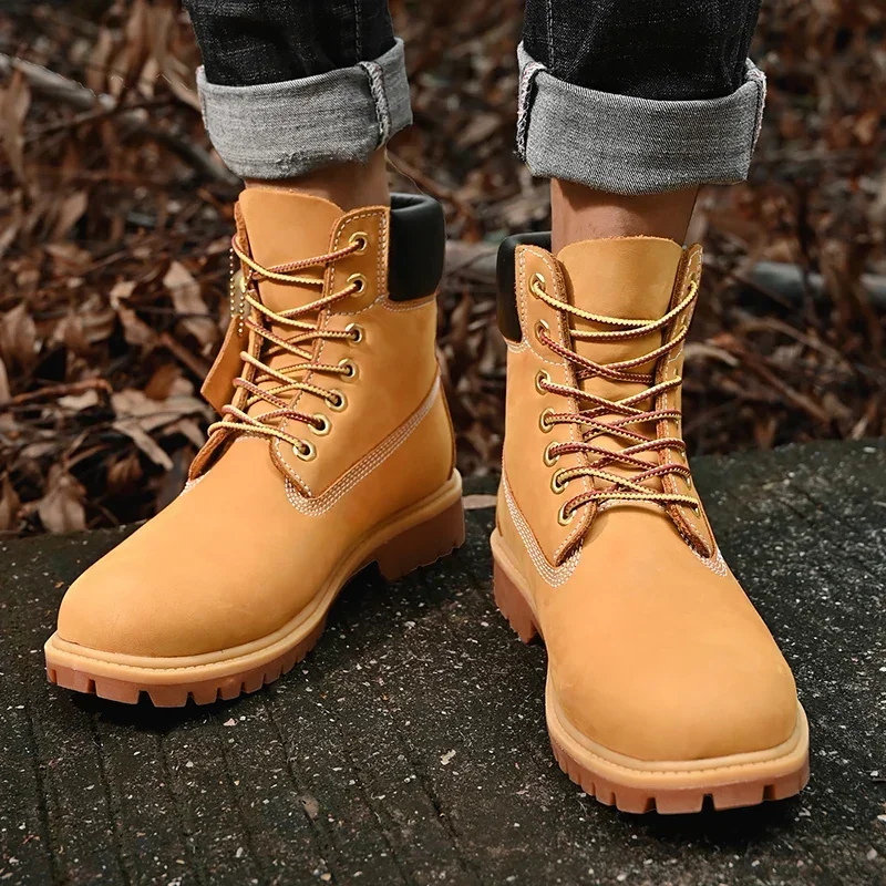Boots Men High Top Boots High  - đánh giá và giá Men'S Fashion Footwear