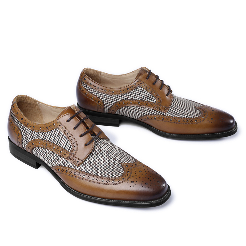 New Oxford Kinh Doanh Nam Da M - đánh giá và giá Oxford Shoes Brogue
