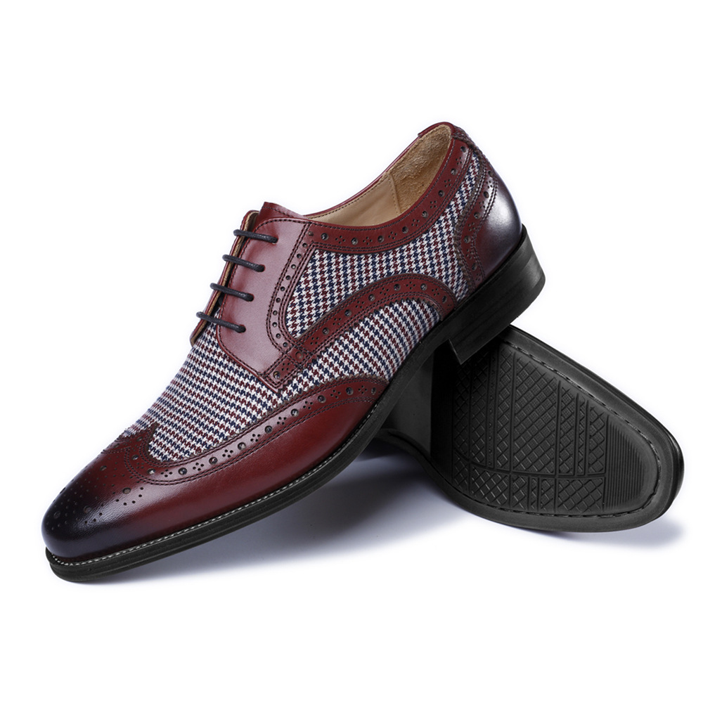 New Oxford Kinh Doanh Nam Da M - đánh giá và giá Oxford Shoes Brogue